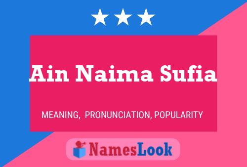 Ain Naima Sufia Name Poster