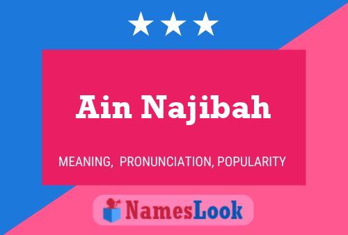 Ain Najibah Name Poster