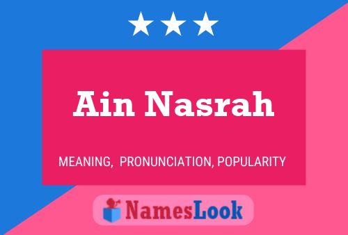 Ain Nasrah Name Poster