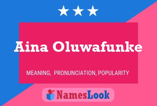 Aina Oluwafunke Name Poster