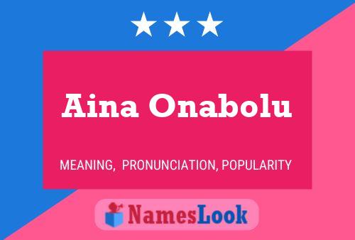 Aina Onabolu Name Poster