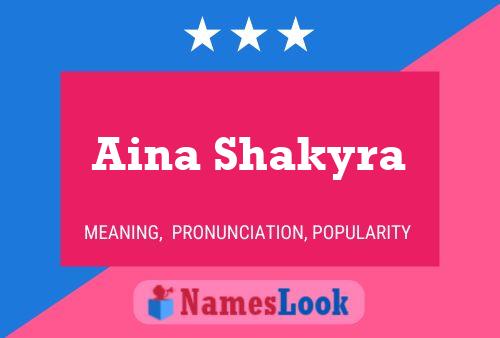 Aina Shakyra Name Poster