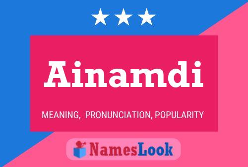 Ainamdi Name Poster