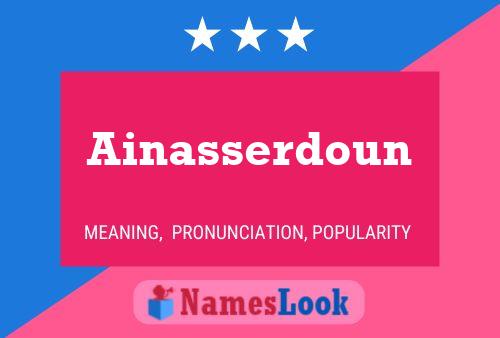 Ainasserdoun Name Poster