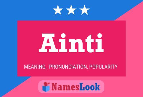 Ainti Name Poster