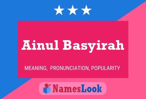 Ainul Basyirah Name Poster