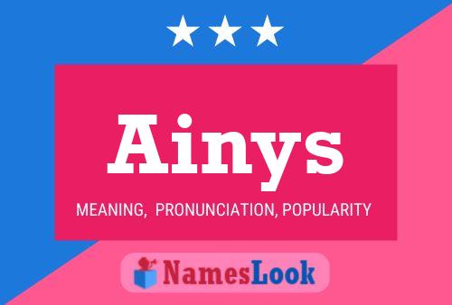 Ainys Name Poster