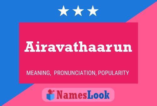 Airavathaarun Name Poster