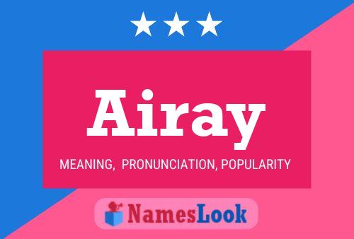 Airay Name Poster