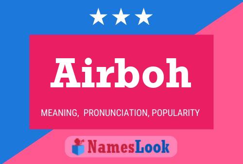 Airboh Name Poster