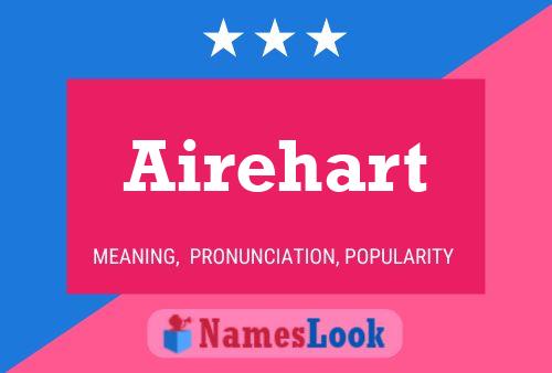 Airehart Name Poster