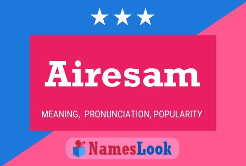 Airesam Name Poster