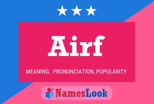 Airf Name Poster