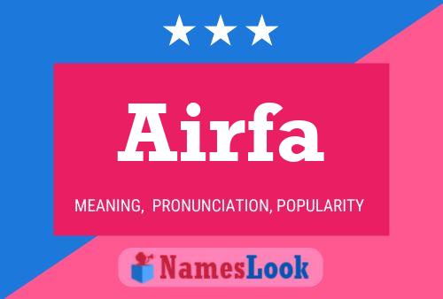 Airfa Name Poster