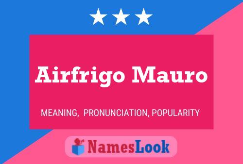 Airfrigo Mauro Name Poster