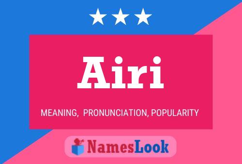 Airi Name Poster