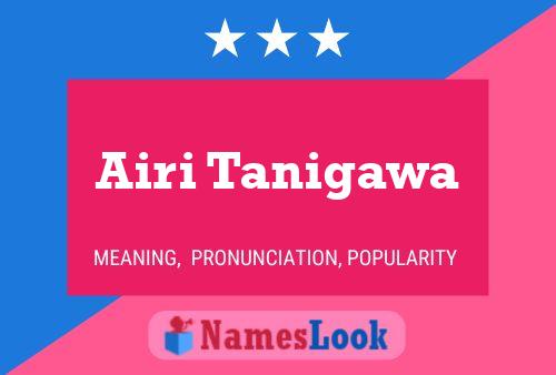 Airi Tanigawa Name Poster