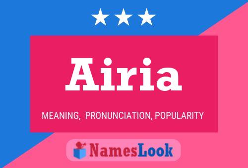 Airia Name Poster