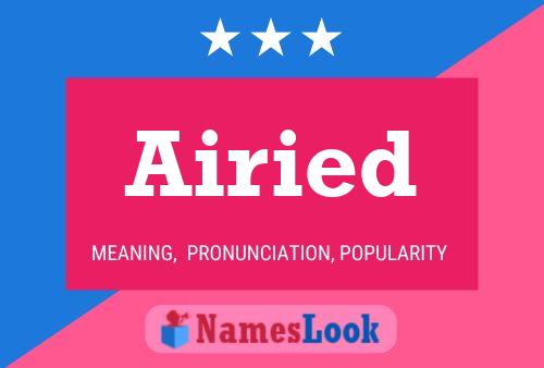 Airied Name Poster