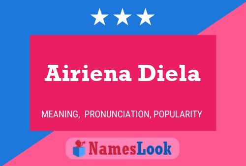 Airiena Diela Name Poster