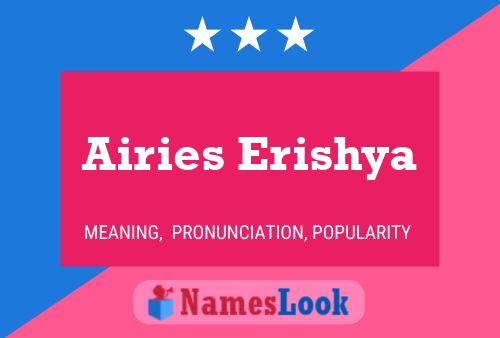 Airies Erishya Name Poster