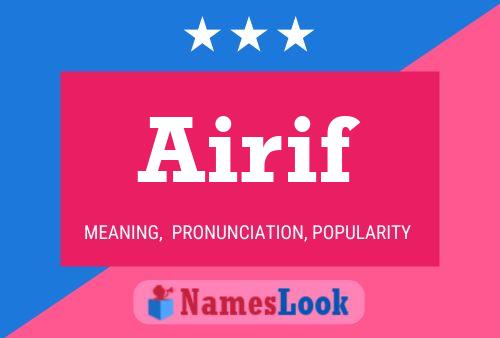 Airif Name Poster