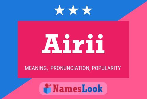 Airii Name Poster