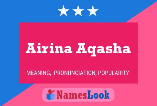 Airina Aqasha Name Poster