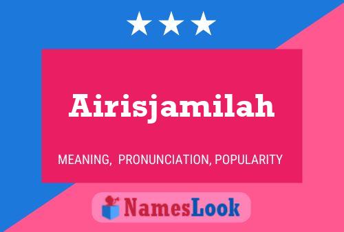 Airisjamilah Name Poster