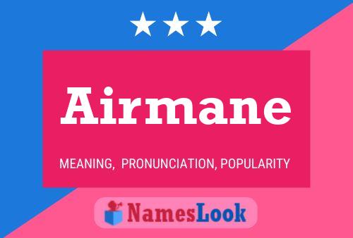 Airmane Name Poster