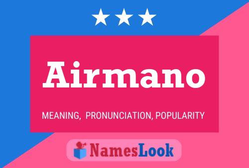 Airmano Name Poster