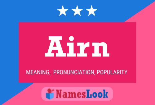 Airn Name Poster