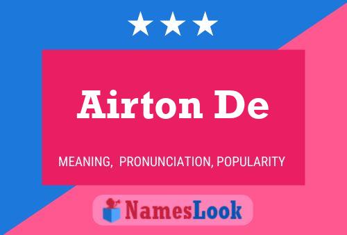 Airton De Name Poster