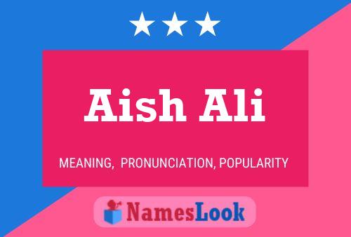 Aish Ali Name Poster