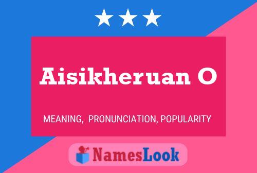 Aisikheruan O Name Poster