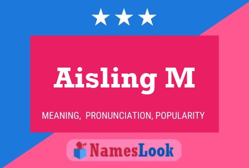 Aisling M Name Poster