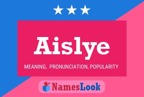 Aislye Name Poster