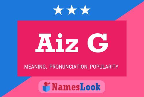 Aiz G Name Poster