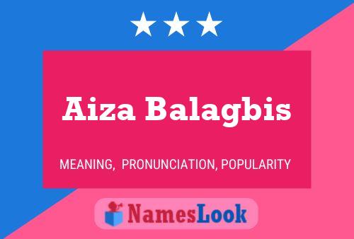 Aiza Balagbis Name Poster