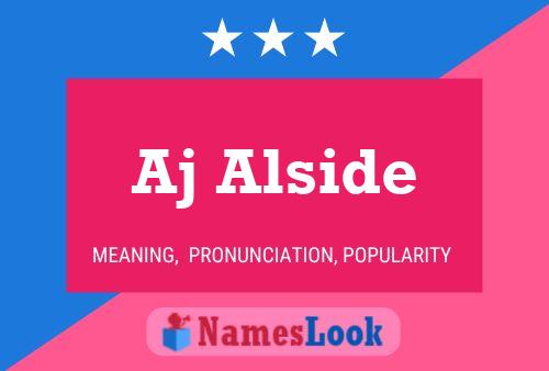 Aj Alside Name Poster