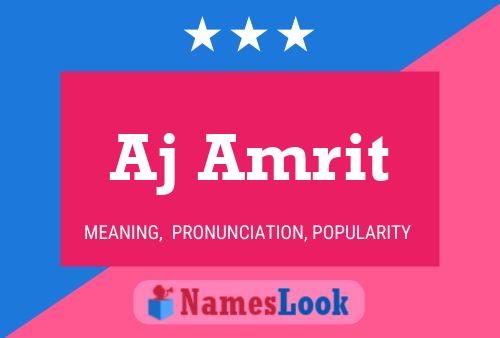 Aj Amrit Name Poster