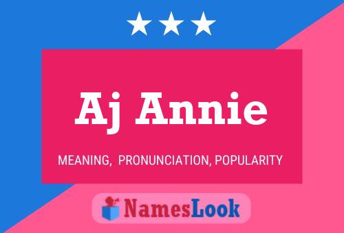 Aj Annie Name Poster