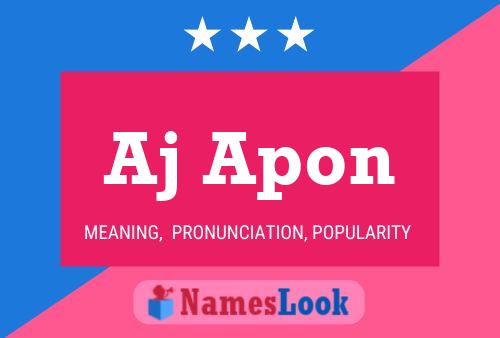 Aj Apon Name Poster