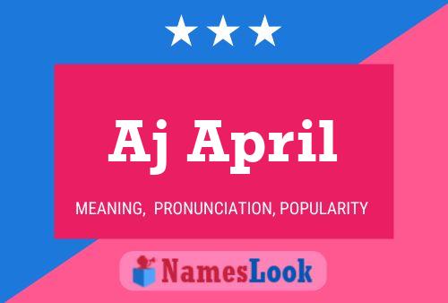 Aj April Name Poster