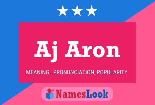 Aj Aron Name Poster