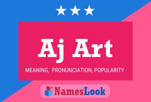 Aj Art Name Poster