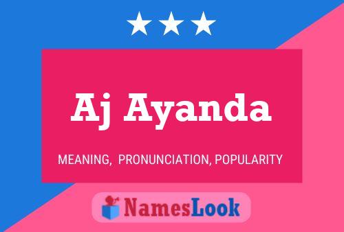 Aj Ayanda Name Poster