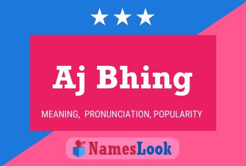 Aj Bhing Name Poster