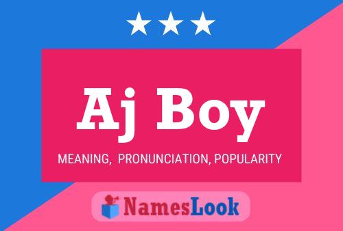 Aj Boy Name Poster