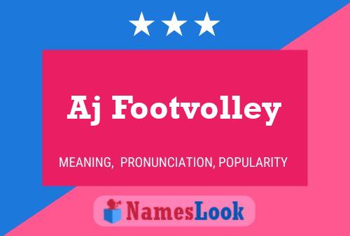 Aj Footvolley Name Poster